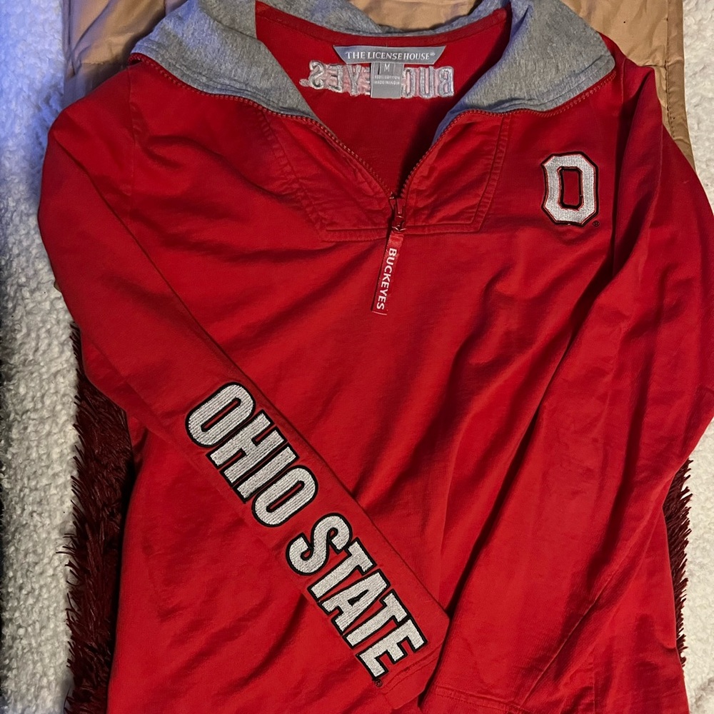 Vintage Ohio state half zip
